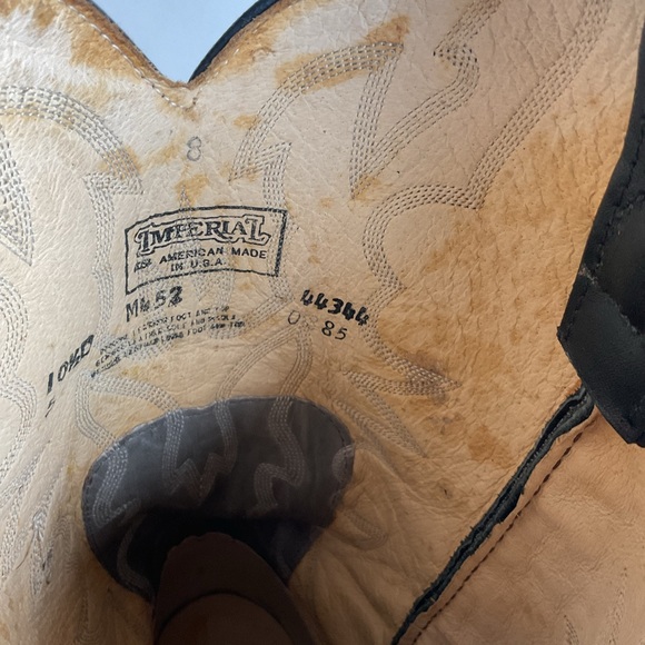 Vintage Imperial Shark Skin Cowboy Boots 10.5 D USA Made Triad - Picture 8 of 15